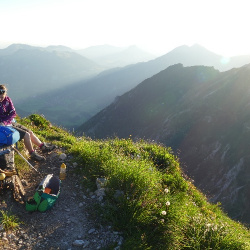 Sonnenaufgang auf der Rotspitze