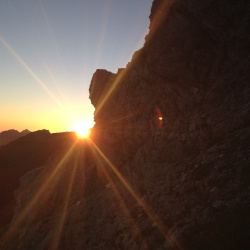 Sonnenaufgang an der Rotspitze