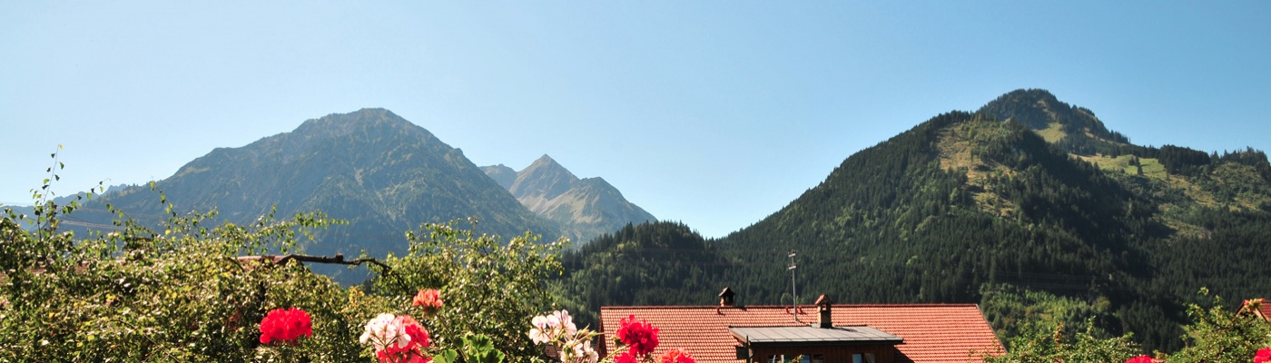 Blick vom Haus Sonnenruh auf die Rotspitze